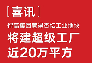 悍高集团——竞得杏坛工业地块,将建超级工厂
