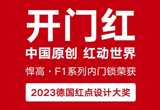 中国原创,红动世界!悍高再获2项德国红点设计