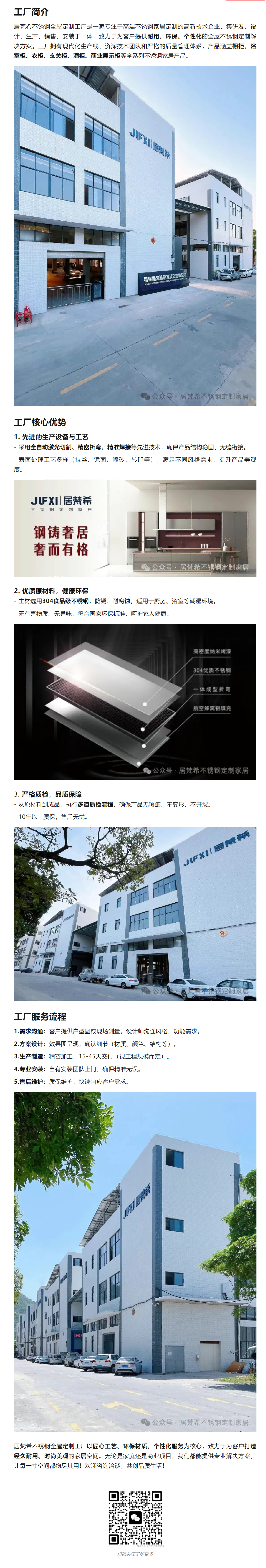 居梵希不锈钢全屋定制工厂——专业制造，匠心品质封面图