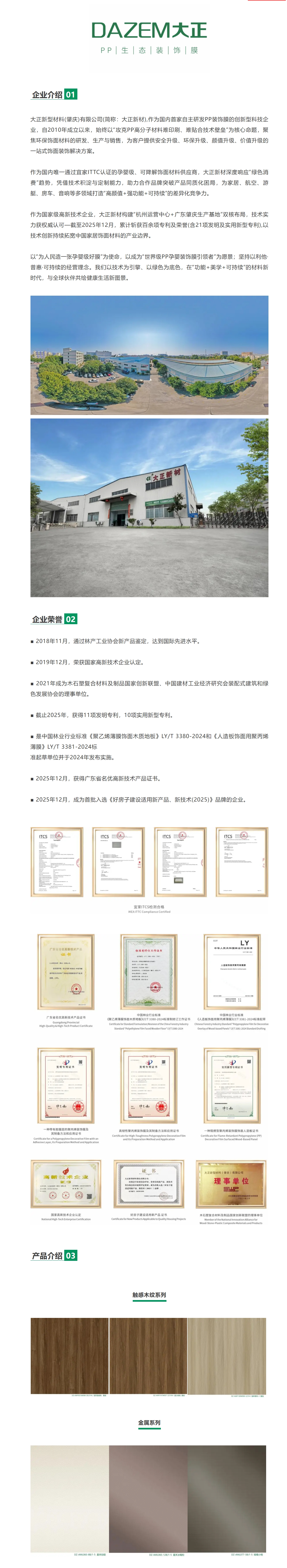 大正新型材料(肇庆)有限公司封面图