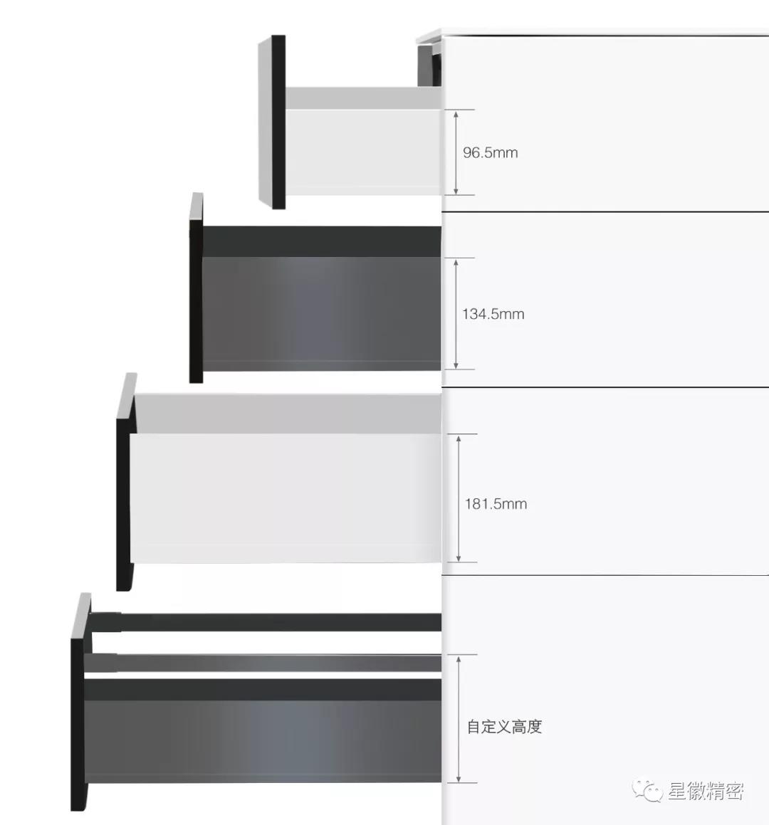 星徽DZ超薄豪华骑马抽屉，成就舒适高端家居生活配图1