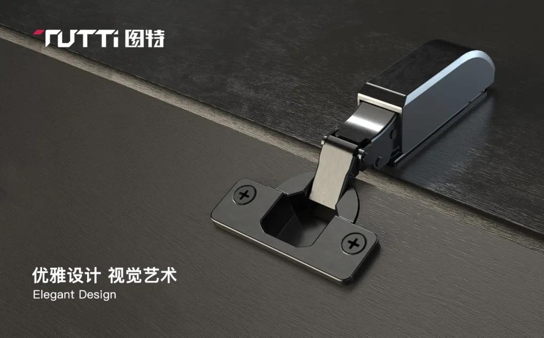 图特——H97一字底座快装缓冲铰链配图1