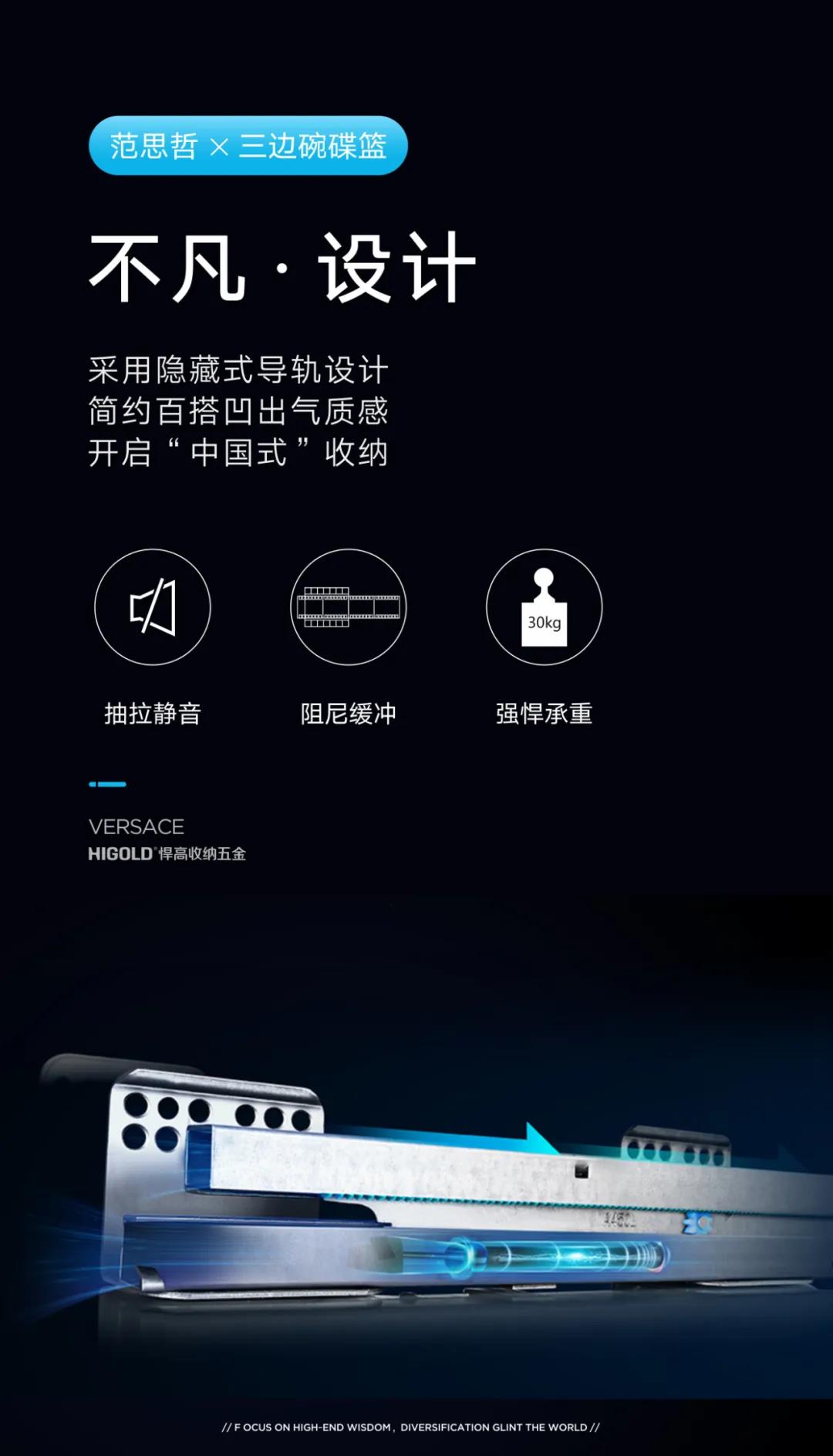 悍高——范思哲纯不锈钢收纳五金，耀目上市配图8