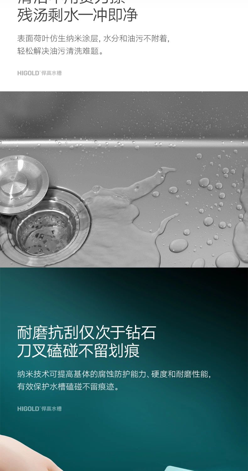 悍高——荷叶仿生技术X纳米黑科技=悍高纳米水槽配图3