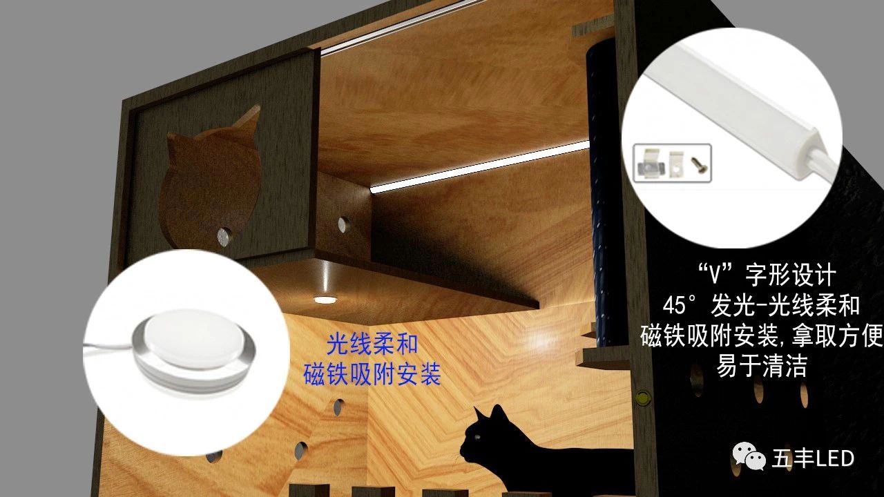 五丰电子——猫屋照明系统案例分享配图13